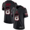Nike Giants #8 Daniel Jones Black Men's Stitched NFL Vapor Untouchable Limited Smoke Fashion Jersey - Custom Name