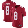 Nike Giants #8 Daniel Jones Red Men's Stitched NFL Limited Inverted Legend Jersey - Custom Name