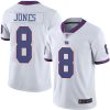 Nike Giants #8 Daniel Jones White Men's Stitched NFL Limited Rush Jersey - Custom Name