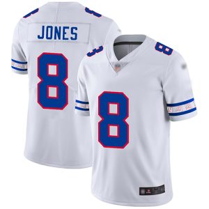Nike Giants #8 Daniel Jones White Men's Stitched NFL Limited Team Logo Fashion Jersey - Custom Name