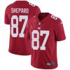 Nike Giants #87 Sterling Shepard Red Alternate Men's Stitched NFL Vapor Untouchable Limited Jersey - Custom Name