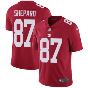 Nike Giants #87 Sterling Shepard Red Alternate Men's Stitched NFL Vapor Untouchable Limited Jersey - Custom Name