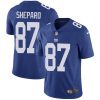 Nike Giants #87 Sterling Shepard Royal Blue Team Color Men's Stitched NFL Vapor Untouchable Limited Jersey - Custom Name
