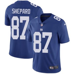 Nike Giants #87 Sterling Shepard Royal Blue Team Color Men's Stitched NFL Vapor Untouchable Limited Jersey - Custom Name
