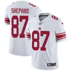 Nike Giants #87 Sterling Shepard White Men's Stitched NFL Vapor Untouchable Limited Jersey - Custom Name