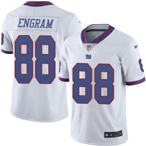 Nike Giants #88 Evan Engram White Men's Stitched NFL Limited Rush Jersey - Custom Name