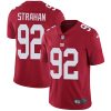 Nike Giants #92 Michael Strahan Red Alternate Men's Stitched NFL Vapor Untouchable Limited Jersey - Custom Name