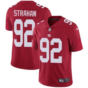Nike Giants #92 Michael Strahan Red Alternate Men's Stitched NFL Vapor Untouchable Limited Jersey - Custom Name