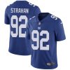 Nike Giants #92 Michael Strahan Royal Blue Team Color Men's Stitched NFL Vapor Untouchable Limited Jersey - Custom Name