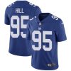 Nike Giants #95 B.J. Hill Royal Blue Team Color Men's Stitched NFL Vapor Untouchable Limited Jersey - Custom Name