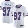 Nike Giants #97 Dexter Lawrence White Men's Stitched NFL Limited Rush Jersey - Custom Name