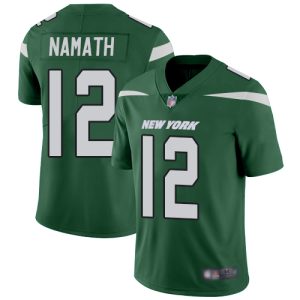 Nike Jets #12 Joe Namath Green Team Color Men's Stitched NFL Vapor Untouchable Limited Jersey - Custom Name