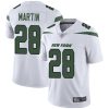 Nike Jets #28 Curtis Martin White Men's Stitched NFL Vapor Untouchable Limited Jersey - Custom Name
