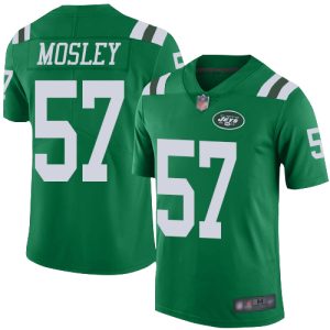 Nike Jets #57 C.J. Mosley Green Men's Stitched NFL Limited Rush Jersey - Custom Name