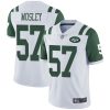 Nike Jets #57 C.J. Mosley White Men's Stitched NFL Vapor Untouchable Limited Jersey - Custom Name