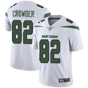 Nike Jets #82 Jamison Crowder White Men's Stitched NFL Vapor Untouchable Limited Jersey - Custom Name
