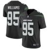 Nike Jets #95 Quinnen Williams Black Alternate Men's Stitched NFL Vapor Untouchable Limited Jersey - Custom Name