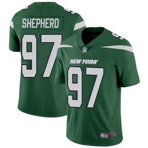 Nike Jets #97 Nathan Shepherd Green Team Color Men's Stitched NFL Vapor Untouchable Limited Jersey - Custom Name
