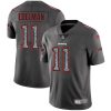 Nike Patriots #11 Julian Edelman Gray Static Men's Stitched NFL Vapor Untouchable Limited Jersey - Custom Name