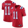 Nike Patriots #11 Julian Edelman Red Alternate Men's Stitched NFL Vapor Untouchable Limited Jersey - Custom Name