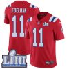 Nike Patriots #11 Julian Edelman Red Alternate Super Bowl LIII Bound Men's Stitched NFL Vapor Untouchable Limited Jersey - Custom Name