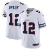 Nike Patriots #12 Tom Brady White Men's Stitched NFL Limited Team Logo Fashion Jersey - Custom Name