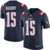 Nike Patriots #15 N'Keal Harry Navy Blue Men's Stitched NFL Limited Rush Jersey - Custom Name