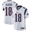 Nike Patriots #18 Matt Slater White Men's Stitched NFL Vapor Untouchable Limited Jersey - Custom Name