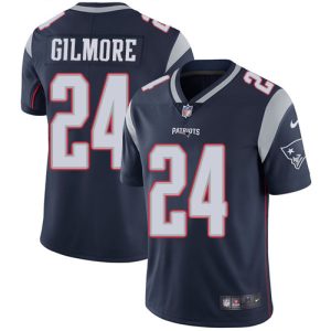 Nike Patriots #24 Stephon Gilmore Navy Blue Team Color Men's Stitched NFL Vapor Untouchable Limited Jersey - Custom Name