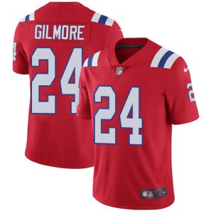 Nike Patriots #24 Stephon Gilmore Red Alternate Men's Stitched NFL Vapor Untouchable Limited Jersey - Custom Name