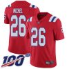 Nike Patriots #26 Sony Michel Red Alternate Men's Stitched NFL 100th Season Vapor Limited Jersey - Custom Name