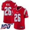 Nike Patriots #26 Sony Michel Red Men's Stitched NFL Limited Inverted Legend 100th Season Jersey - Custom Name