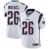 Nike Patriots #26 Sony Michel White Men's Stitched NFL Vapor Untouchable Limited Jersey - Custom Name