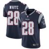 Nike Patriots #28 James White Navy Blue Team Color Men's Stitched NFL Vapor Untouchable Limited Jersey - Custom Name