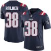 Nike Patriots #38 Brandon Bolden Navy Blue Men's Stitched NFL Limited Rush Jersey - Custom Name