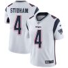Nike Patriots #4 Jarrett Stidham White Men's Stitched NFL Vapor Untouchable Limited Jersey - Custom Name