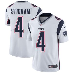 Nike Patriots #4 Jarrett Stidham White Men's Stitched NFL Vapor Untouchable Limited Jersey - Custom Name