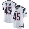 Nike Patriots #45 Donald Trump White Men's Stitched NFL Vapor Untouchable Limited Jersey - Custom Name