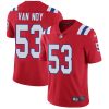 Nike Patriots #53 Kyle Van Noy Red Alternate Men's Stitched NFL Vapor Untouchable Limited Jersey - Custom Name