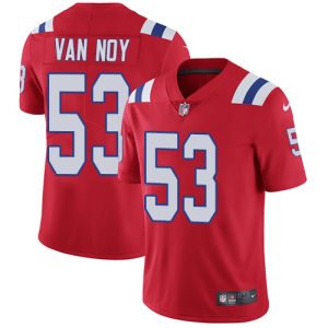 Nike Patriots #53 Kyle Van Noy Red Alternate Men's Stitched NFL Vapor Untouchable Limited Jersey - Custom Name