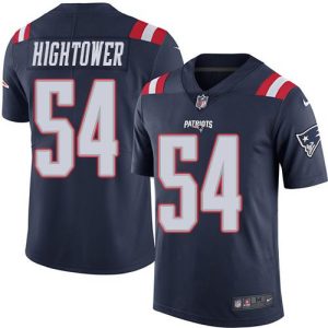 Nike Patriots #54 Dont'a Hightower Navy Blue Men's Stitched NFL Limited Rush Jersey - Custom Name