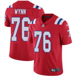 Nike Patriots #76 Isaiah Wynn Red Alternate Men's Stitched NFL Vapor Untouchable Limited Jersey - Custom Name