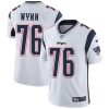 Nike Patriots #76 Isaiah Wynn White Men's Stitched NFL Vapor Untouchable Limited Jersey - Custom Name