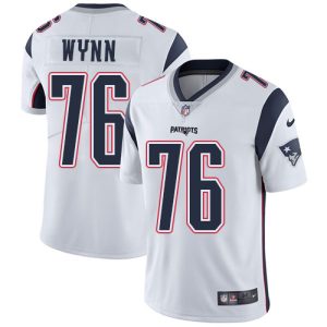Nike Patriots #76 Isaiah Wynn White Men's Stitched NFL Vapor Untouchable Limited Jersey - Custom Name