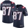 Nike Patriots #87 Rob Gronkowski Navy Blue Men's Stitched NFL Limited Rush Jersey - Custom Name