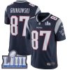 Nike Patriots #87 Rob Gronkowski Navy Blue Team Color Super Bowl LIII Bound Men's Stitched NFL Vapor Untouchable Limited Jersey - Custom Name