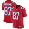 Nike Patriots #87 Rob Gronkowski Red Alternate Men's Stitched NFL Vapor Untouchable Limited Jersey - Custom Name