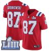 Nike Patriots #87 Rob Gronkowski Red Alternate Super Bowl LIII Bound Men's Stitched NFL Vapor Untouchable Limited Jersey - Custom Name