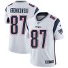 Nike Patriots #87 Rob Gronkowski White Men's Stitched NFL Vapor Untouchable Limited Jersey - Custom Name
