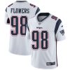 Nike Patriots #98 Trey Flowers White Men's Stitched NFL Vapor Untouchable Limited Jersey - Custom Name